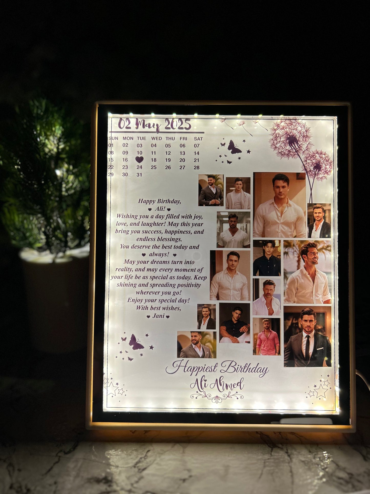 Magic Mirror LED Photo Frame