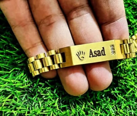 Royalty-Inspired Crown Name Bracelet