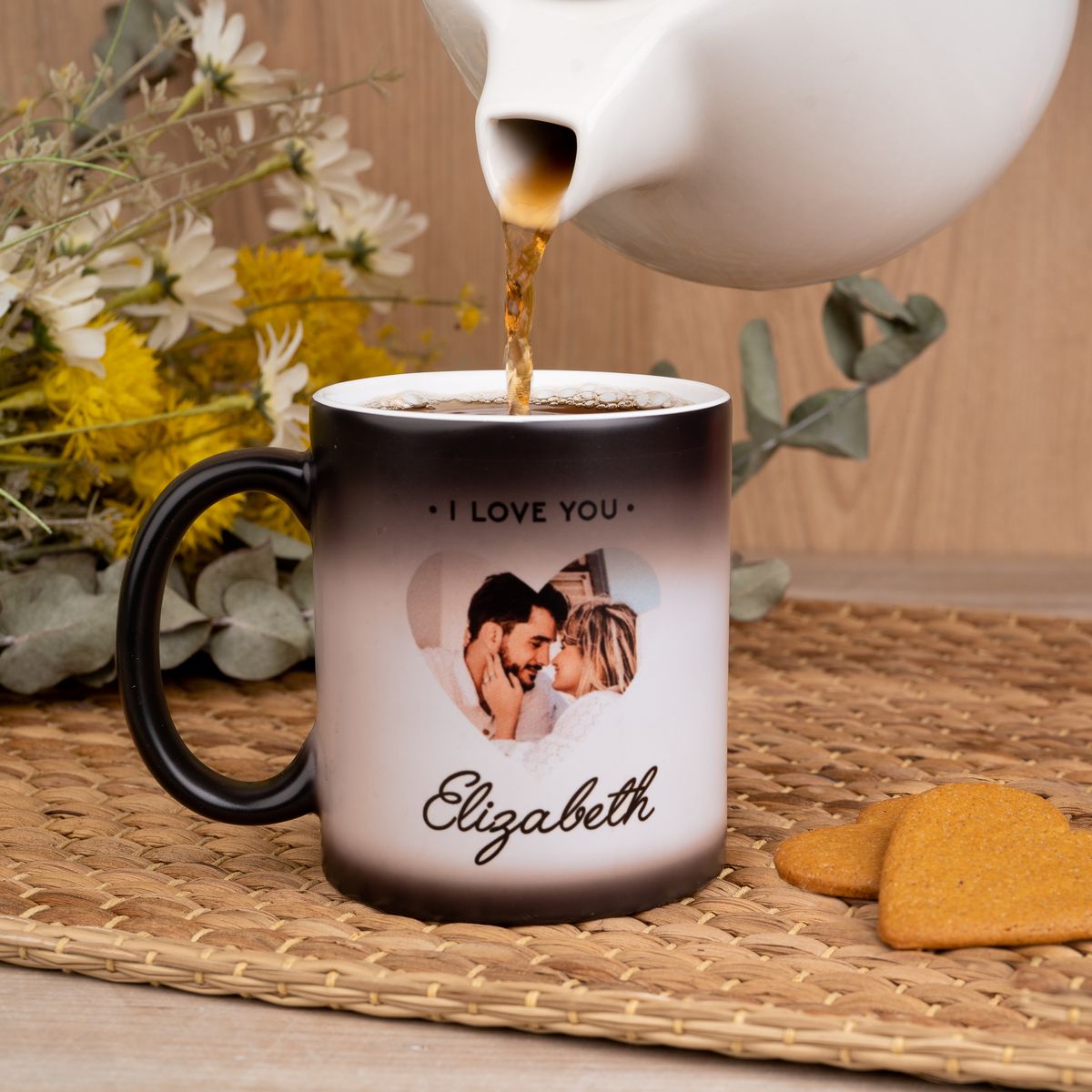 Personalized Magic Mug – Heat Reveal Custom Photo & Text Gift