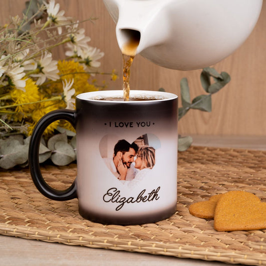Personalized Magic Mug – Heat Reveal Custom Photo & Text Gift